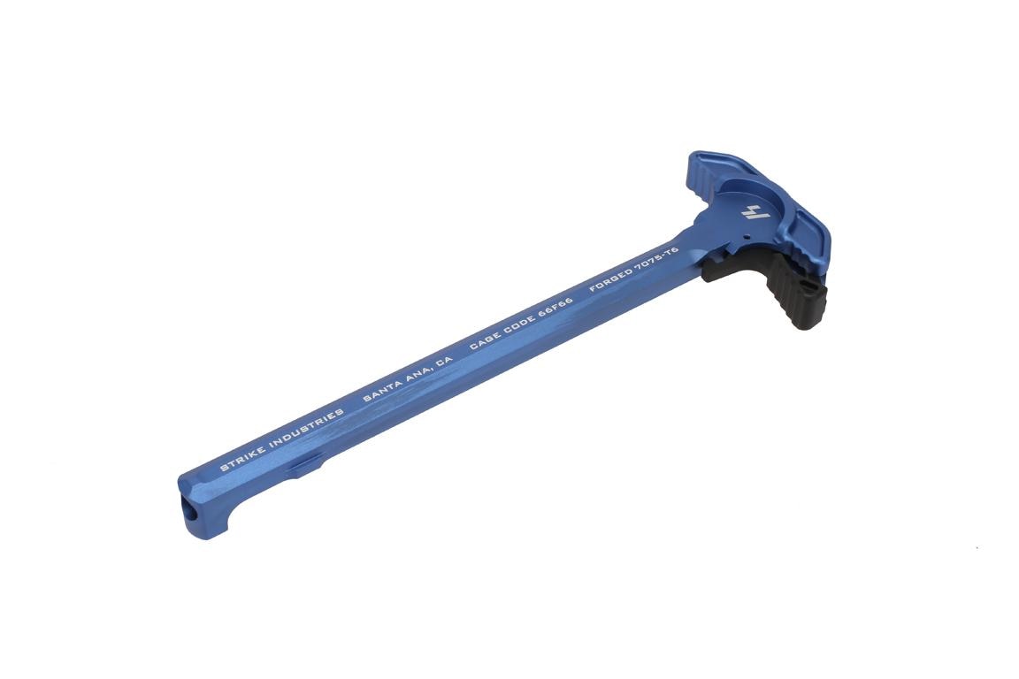 Strike Industries ARCH AR-15 Charging Handle - Extended Latch - Blue
